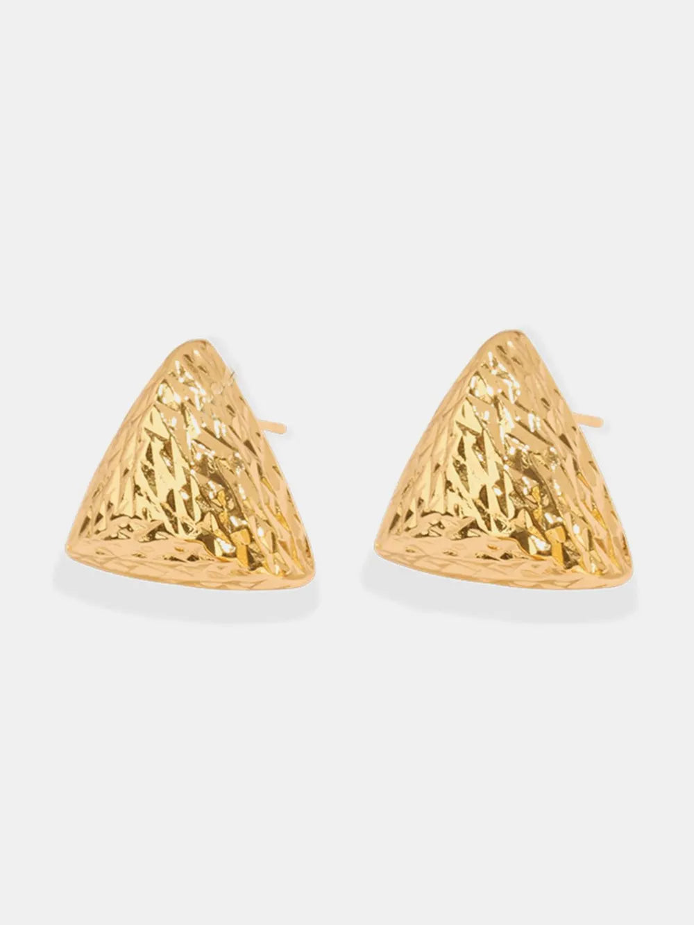 Gold Plated Geometric Stud Earrings Secondary image