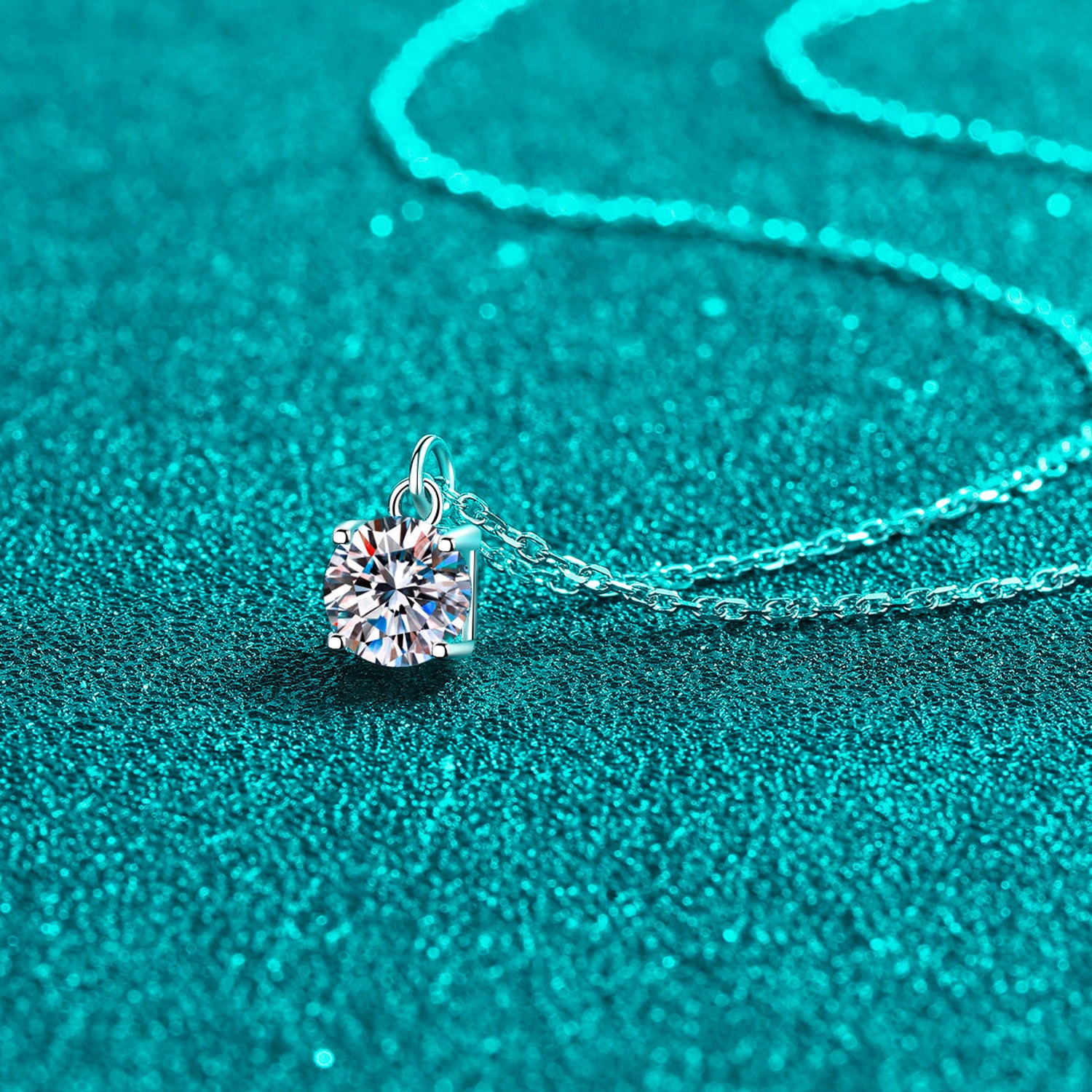 Moissanite 925 Sterling Silver Necklace
