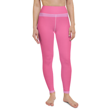 Pink Line Yoga Leggings